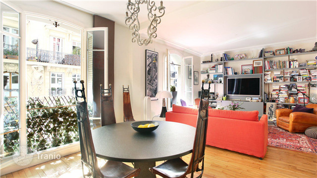 法国 巴黎 精美公寓 3卧1卫 绿荫街道 宽敞客厅 开放式厨房