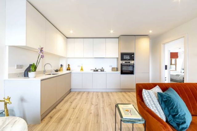 英国London 精美公寓 2卧1卫 开放式厨房 实木地板 光线充足 位置优越